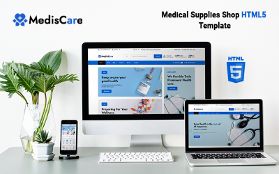 Mediscare - 医疗用品商店 HTML 模板