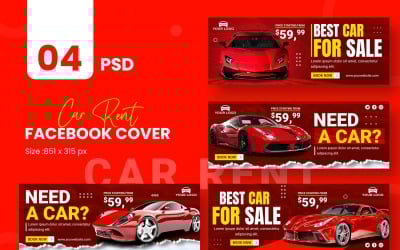 Шаблон обложки Facebook Royal Cars Социальные сети