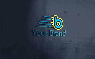 B Logo S Technologie Vektorové šablony Design