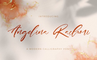 Angelina Rachmi - Carattere calligrafico