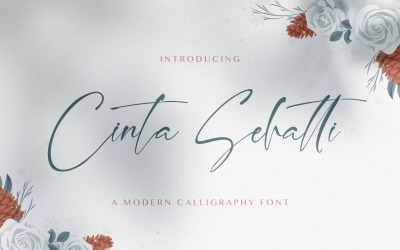 Cinta Sehatti - czcionka do kaligrafii