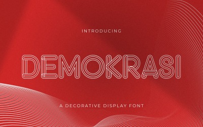 DEMOKRASI - Dekorative Displayschrift