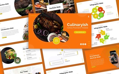 Кулінарний кулінарний багатоцільовий шаблон PowerPoint
