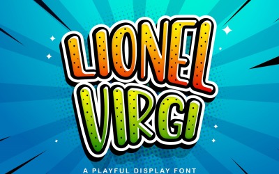 LIONEL VIRGI - Játékos megjelenítő betűtípus