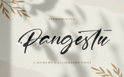 Pangestu - каліграфічний шрифт