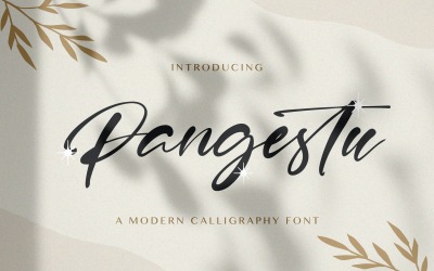 Pangestu - kalligráfia betűtípus