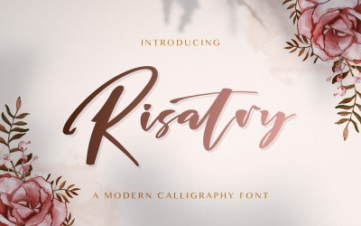Risatry - kalligráfia betűtípus
