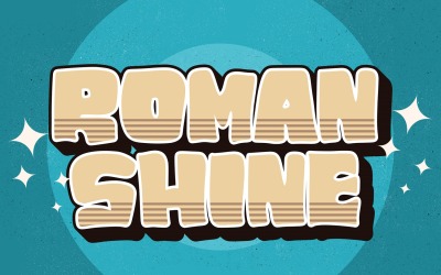 ROMAN SHINE - 显示无字体