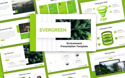 Evergreen Environment Uniwersalny szablon PowerPoint