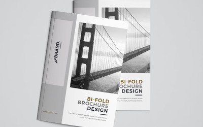 Varumärke - Business-Bi-Fold-Brochure