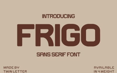 Frigo Modern San Serif Font