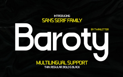 Fuente Baroty Modern Sans Serif