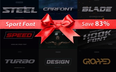 Sportfontspaket / spara 83 %