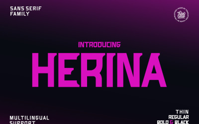 Шрифт Herina Sporty San Serif