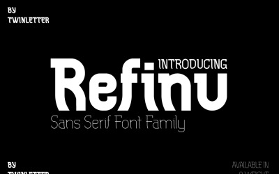 Уникальный шрифт Refinu San Serif