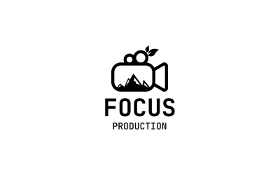 Modello di progettazione di logo per fotografia e videografia
