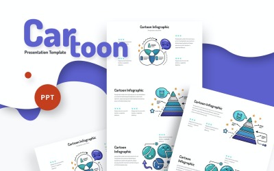 Мультфильм - Слайд с инфографикой PowerPoint