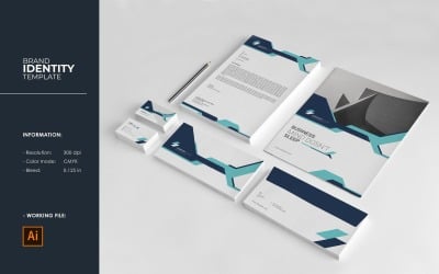 Nueva plantilla de identidad corporativa de marca