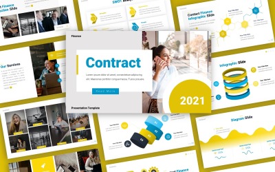 Sözleşme Finansmanı Çok Amaçlı PowerPoint Şablon