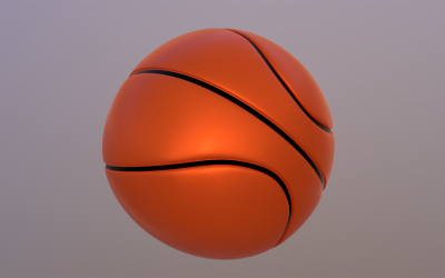 Basketbalový sportovní 3D model