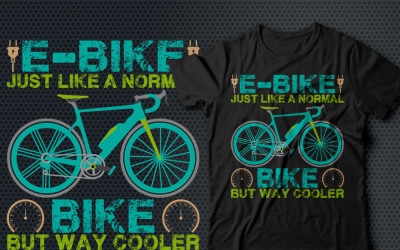 E-bike net als een normaal fiets-T-shirt