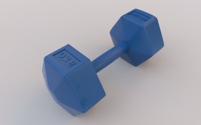 3D модель гантелей Heros Sport