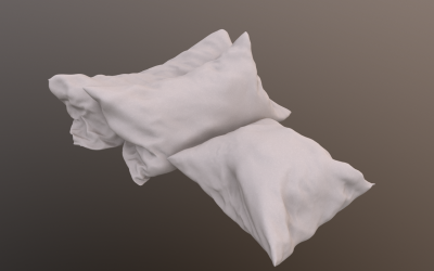 Kuddsats för komfort 3D-modell