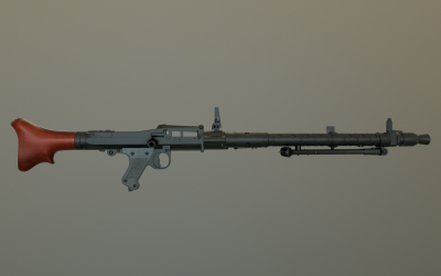 MG34 Waffenarmee 3D-Modell