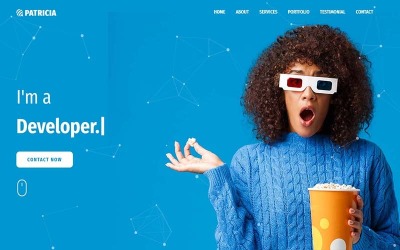 Patricia – Személyes portfólió HTML-sablonja