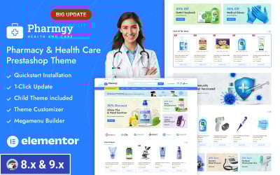 Pharmgy Medicine Store Prestashop Responsive Theme