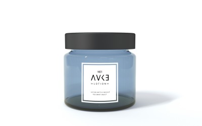 3D-rendering av gröna tomma plastflaskburkar isolerade i den ljusa bakgrunden med en skugga