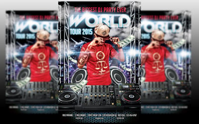 DJ World Tour Flyer Template