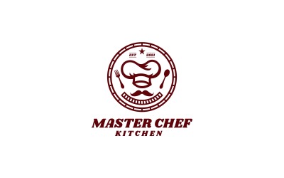 Estilo de logotipo vintage Master Chef