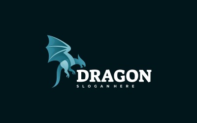 Logo-Design mit Drachenverlauf