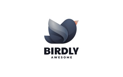 Vector Bird Gradient Logo Styl
