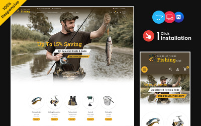 Club de pesca - Equipo Multiusos Responsive OpenCart Store