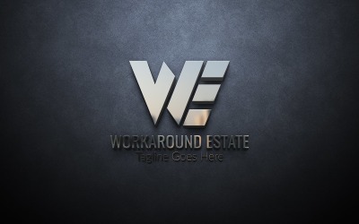 Modèle de logo de lettre de succession WE Workaround