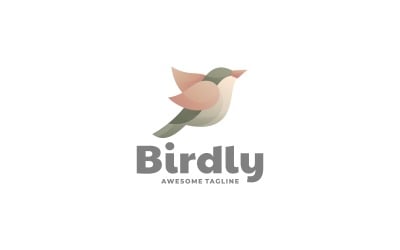 Vektör Kuş Gradyan Logosu