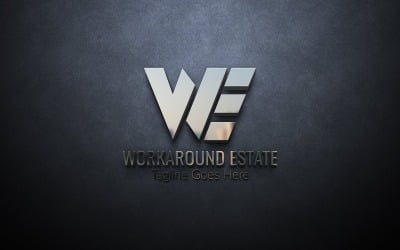 WE soluzione alternativa modello logo lettera immobiliare