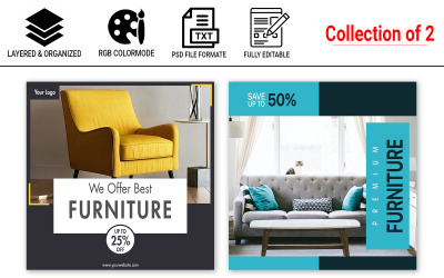 Furniture Promotional Post For Instagram Social Media
