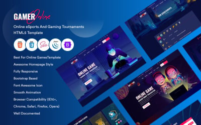 GameXPlay–Gaming HTML Website Template