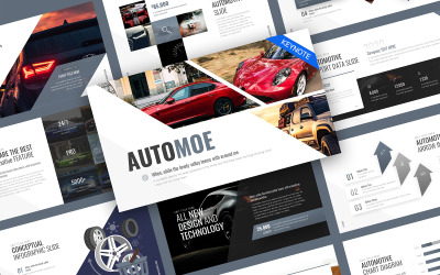 Modello di keynote per il trasporto di Automoe