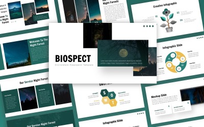 Biospect - Środowisko uniwersalny szablon PowerPoint