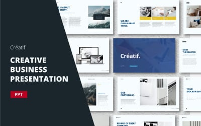Creatif - Creatieve zakelijke sjabloon - PowerPoint-sjabloon