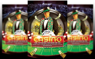 Casino &amp;amp; Poker Flyer Template #2