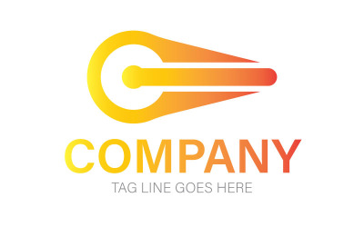 Logotipo creativo de la empresa C Letter