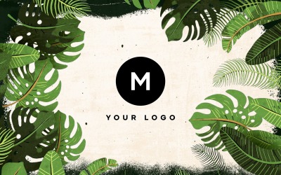 Nature Tropical Leaves Logo - Premiere Pro Template