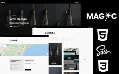 Magic Creative Agency HTML5 CSS3 thema websitesjabloon