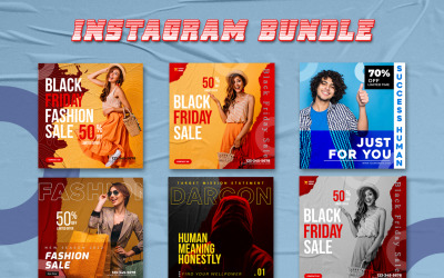 Шаблоны постов в Instagram о моде Социальные сети