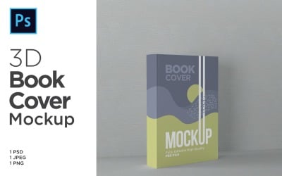 Boeken met harde kaft Mockup 3D-rendering illustratie